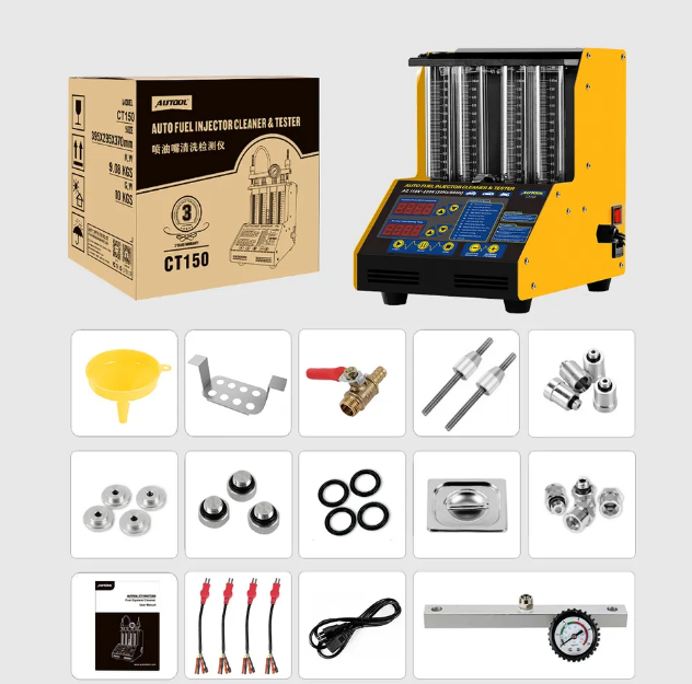 MÁQUINA 4 INYECTORES CON ULTRA SONIDO AUTOOL CT150 Voltron - Imagen 5