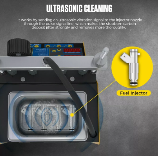 MÁQUINA 4 INYECTORES CON ULTRA SONIDO AUTOOL CT150 Voltron - Imagen 3