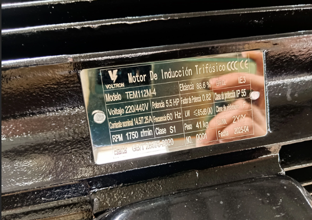 motor trifásico Voltron 5.5HP
